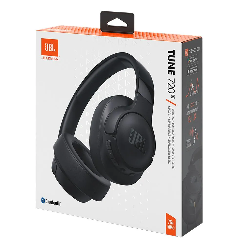 Fone de ouvido JBL Tune 730BT, Bluetooth, Preto